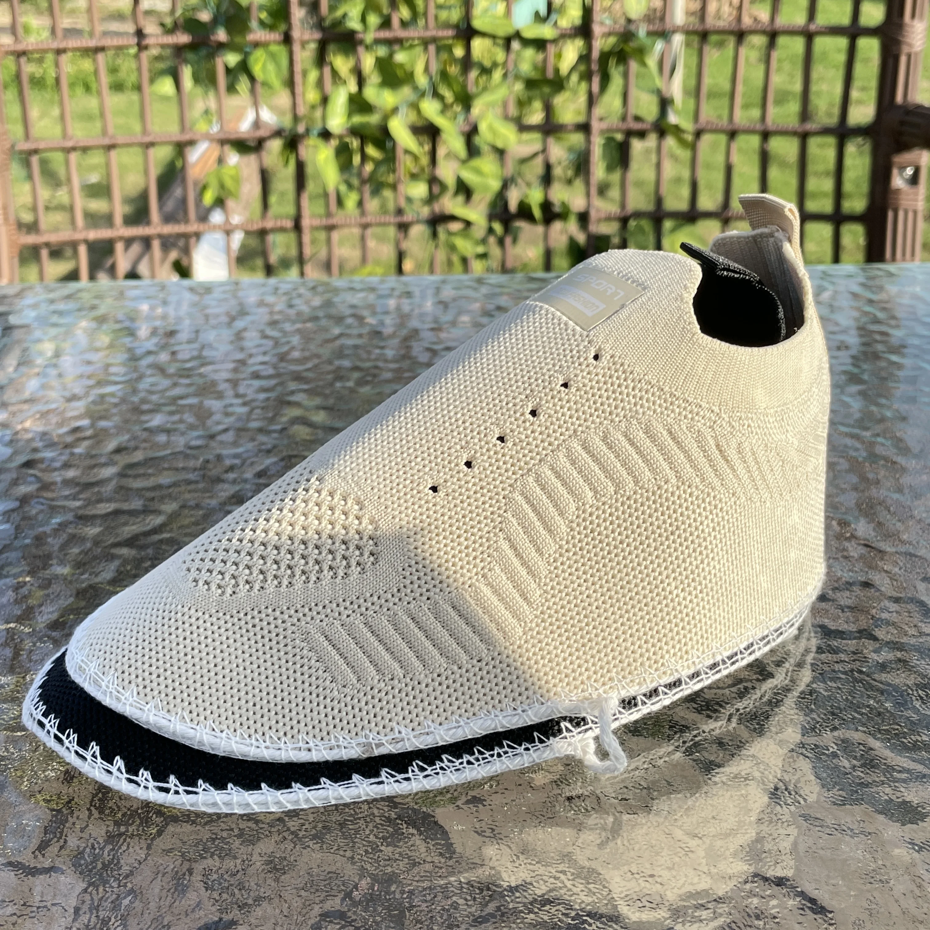 Promotion Product Lightweight Shoe Flying Knit Upper Comfortable Woven Knitted Material Weave Basketball Upper Vamps