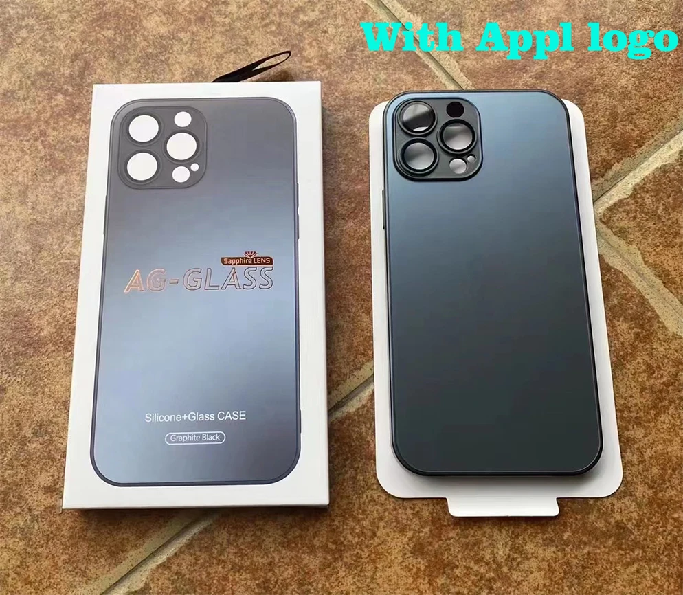 Best Seller Luxury Matte Glass With Lens Cell Mobile Phone Accessories Shockproof Phone Case For iPhone 11 12 13 Pro Max