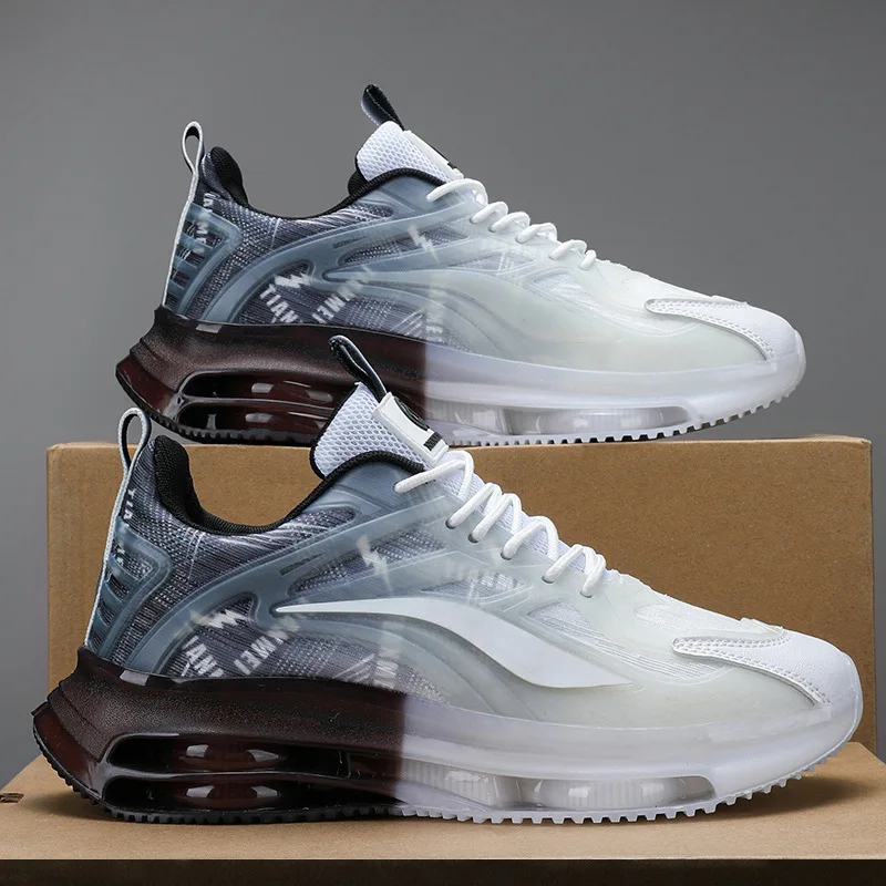 2024  Breathable Thick Soles Increase Air Cushion Sports Shoes Comfortable Fashion High Top Casual Shoes