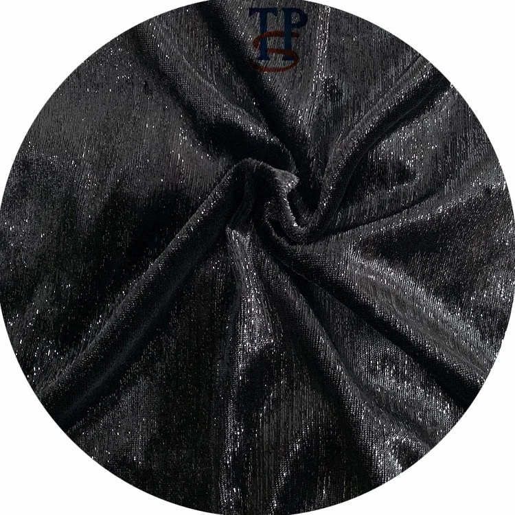 
Wholesale Nightclub Metal Line Silk Velvet Fabric For Costume Evening Dress 
