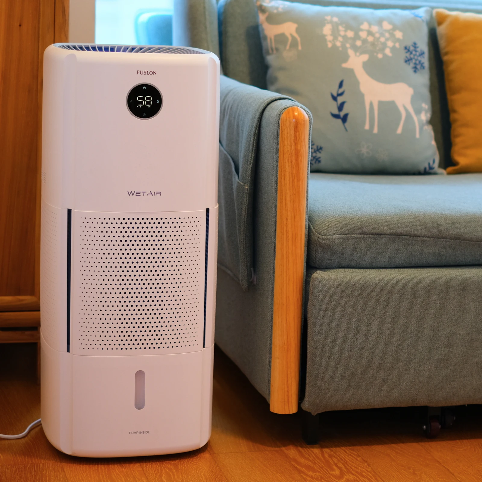 indoor large capacity air humidifier over 120 square meter Covering area Movable air humdiifier purifier