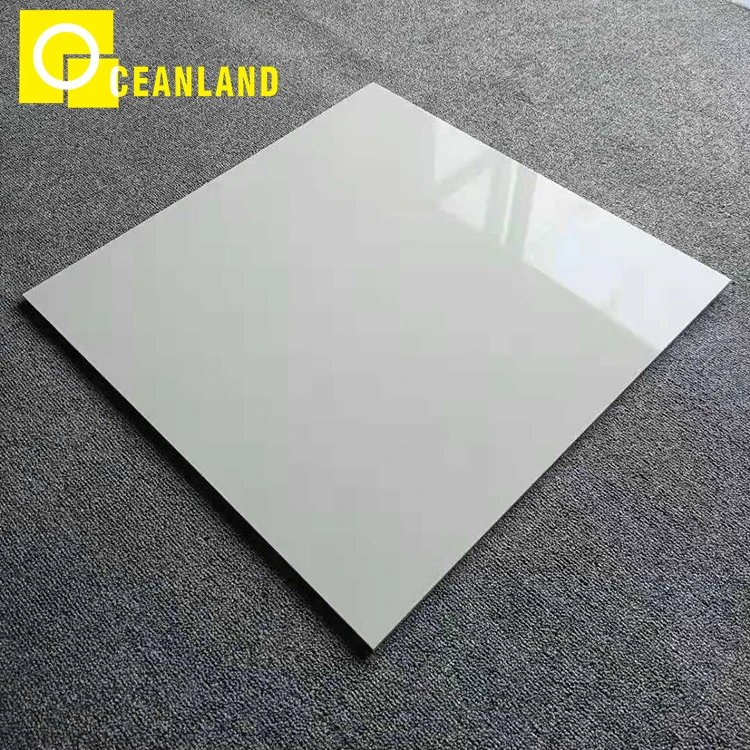 nano polish vitrified crystal white glass floor porcelain tiles