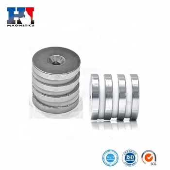 Fokison capacitor radial magnets plated zinc 70mm ring shape neodymium magnet