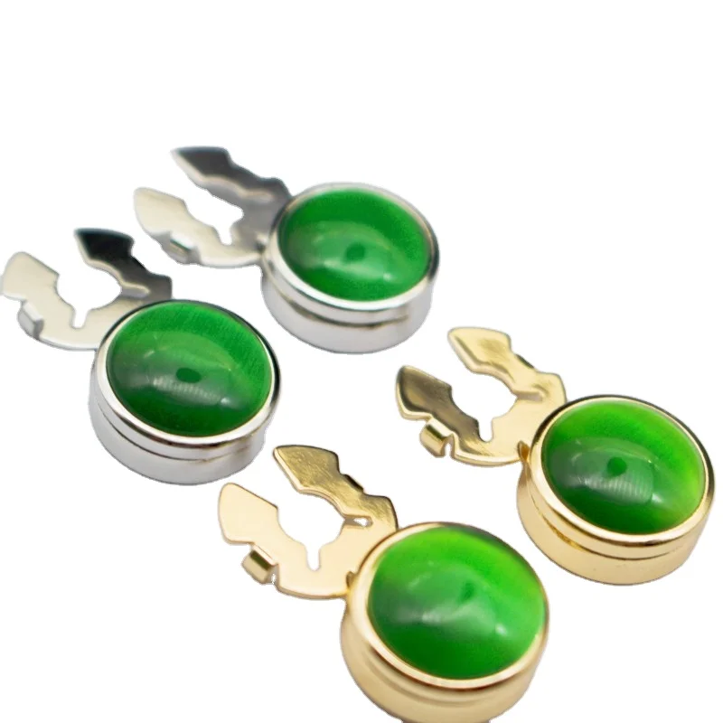 2024 new boyi Factory direct business buttons box cover cufflinks natural shell cufflinks cufflinks nail metal copper access