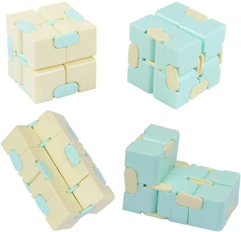 Wholesale Plastic Sensory Stress Relief Decompression Finger Infinity Cube Fidget Toy