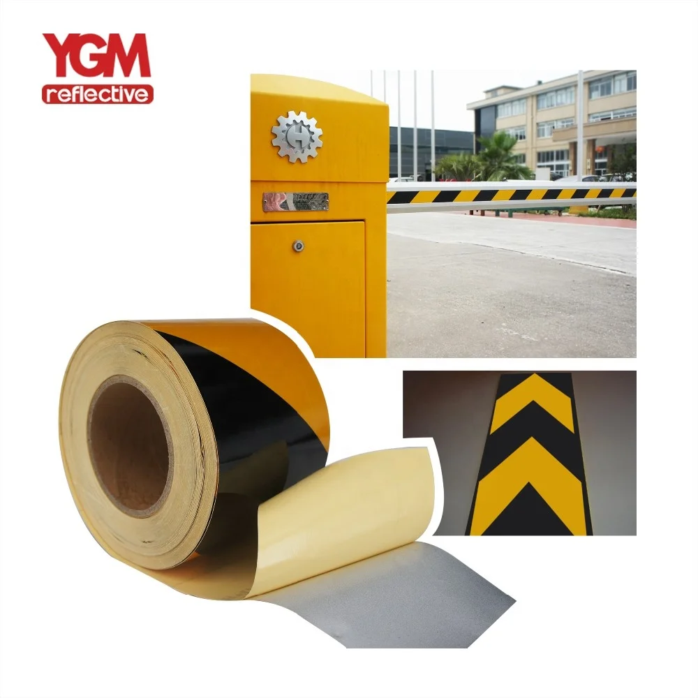 Customized Long Caution Safety Warning Adhesive Reflective Sticker Reflective Tape for Truck Traffic Signs