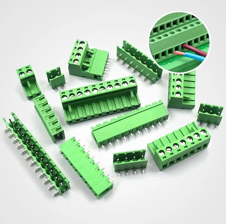  2EDGK 5 08/3 81 мм Штекерный + гнездовой набор Rta Подключаемая Клеммная колодка pcb коннектор 2P/3/4/5/8/10/12P прямая угловая