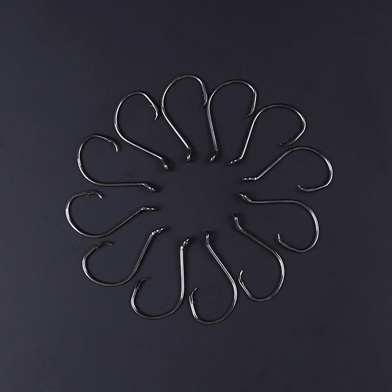 MOBIOS 4# Stock Fishing Hook High Quality Down Eyes Circle Single Fishing Hook 7228BP