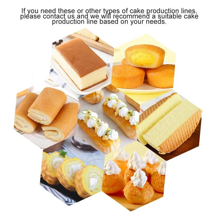 ORME Full Automatic Small Muffin Chiffon Cake Pastry Make Production Line Industrial Machine for Cake