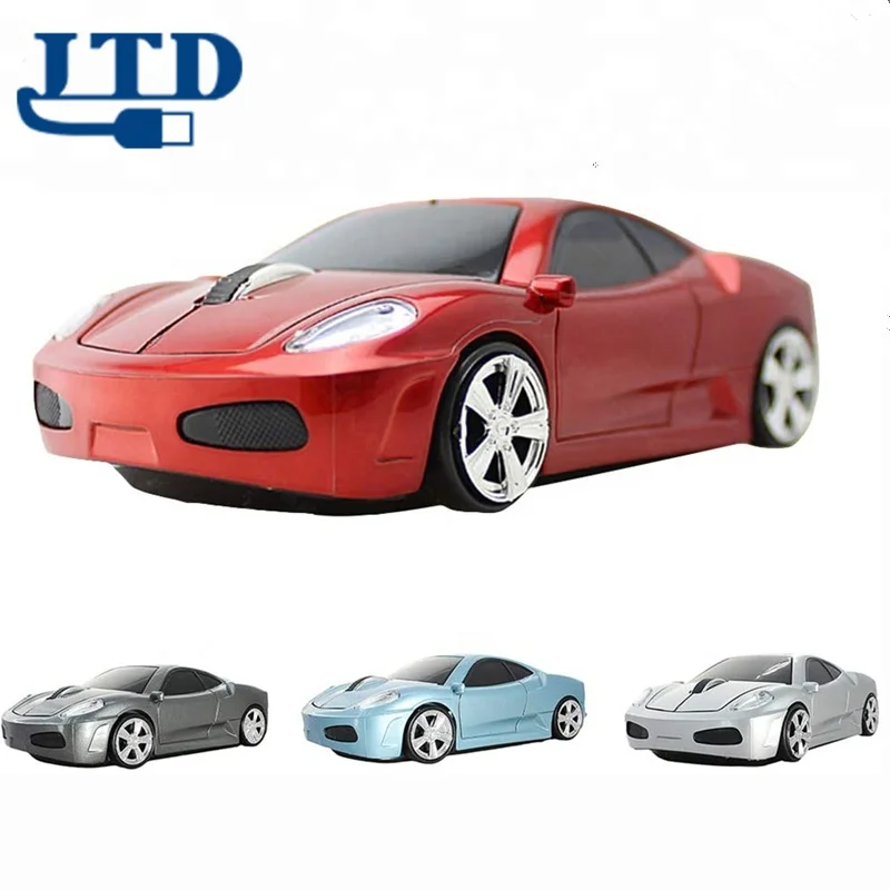 Fashion Christmas gift Red color Portable Creative 2.4GHz 1600 DPI USB 2.3  Car Shape Wireless Optical Gaming Mouse