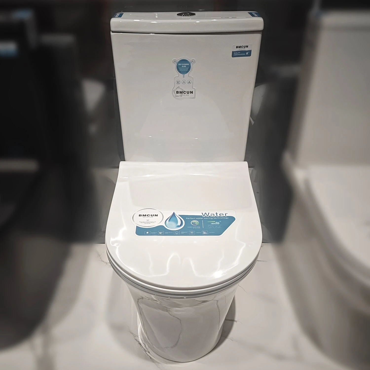 CLASIKAL Modern hotel floor standing ceramic toilet bathroom two-piece flush toilet