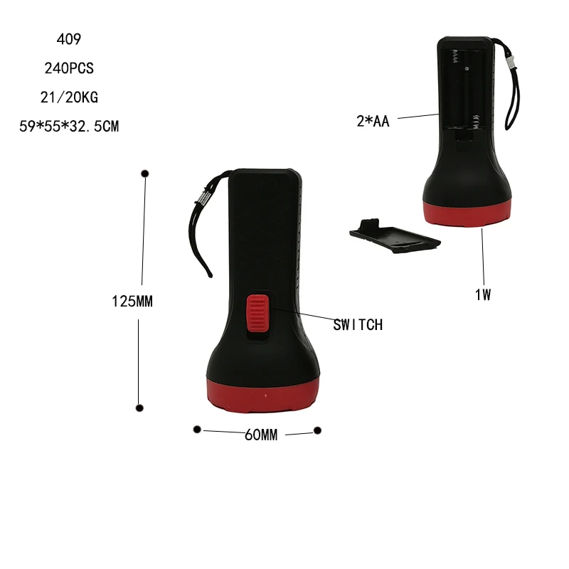 ABS body cheap emergency flashlights for sell