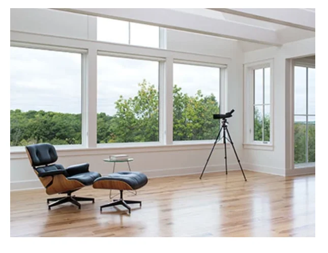 Big Picture Panoramic French window pvc profile triple glass invisible double-layer Soundproofing UPVC fixed windows
