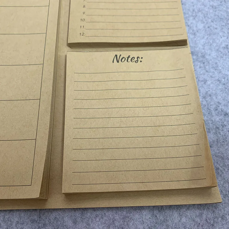 Promotional Customizable Printing Eco Friendly Stationery Paper A5 A4 A6 Size To Do List Weekly planner Notepad