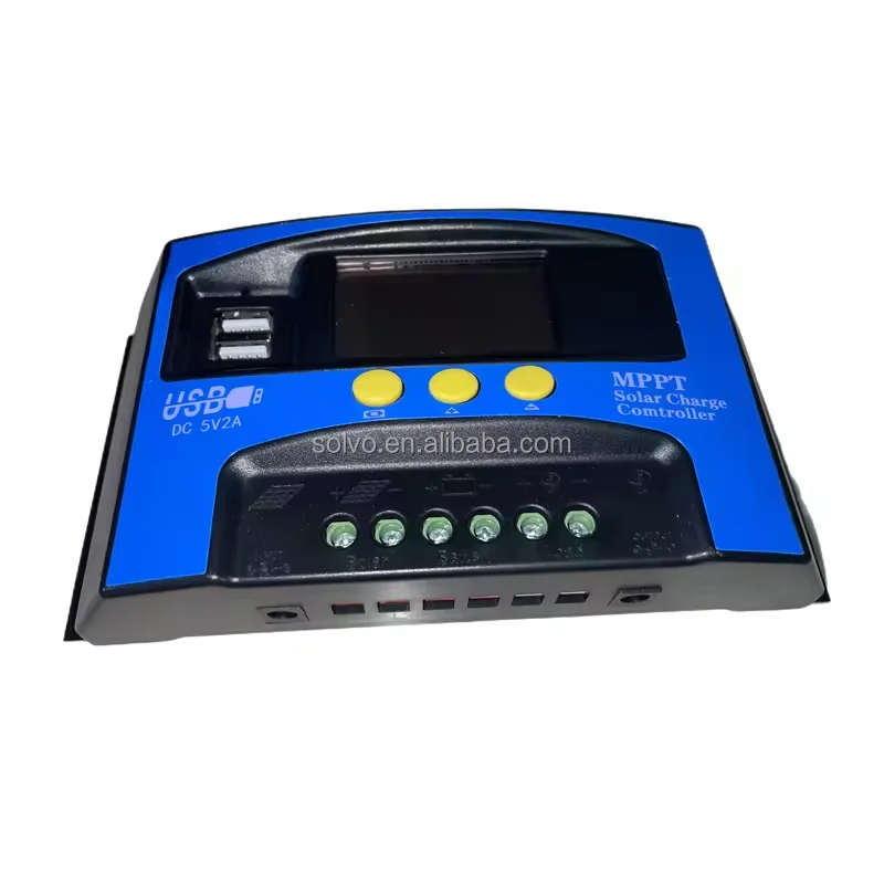 12V/24/48V Rated Voltage Dual USB Charger 10A 20A 30A 40A 50A 60A PWM Solar Charge Controller Donguan Factory Cheap Price