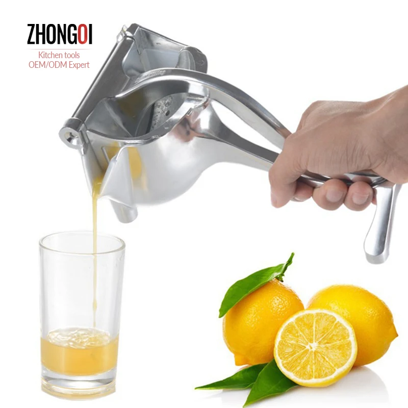 High Quality Aluminum Metal Lemon Lime Hand Squeezer Manual Citrus Press Orange Juicer