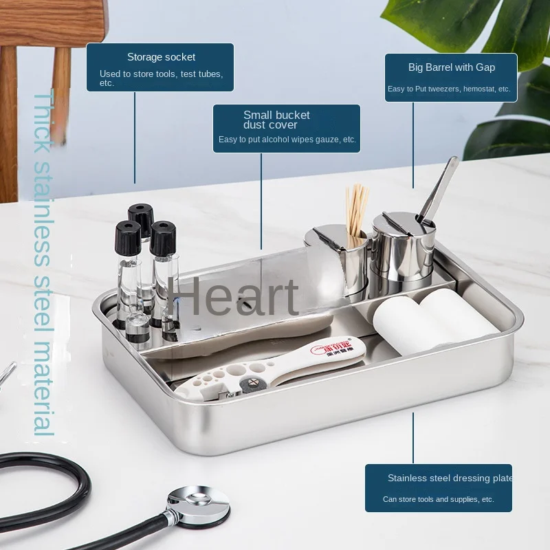 Rust steel medical instrument disinfection box treatment plate