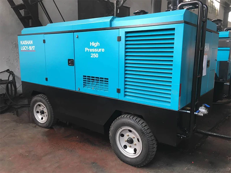  KAISHAN дизельный мобильный воздушный винтовой компрессор LGCY-19.5/19 700CFM 19bar с Cumins