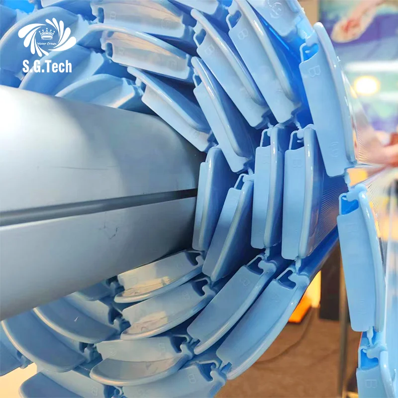 Guangdong water crown manufacturers sell PC material swimming pool cover fully automatic anti-ultraviolet swimming pool cover