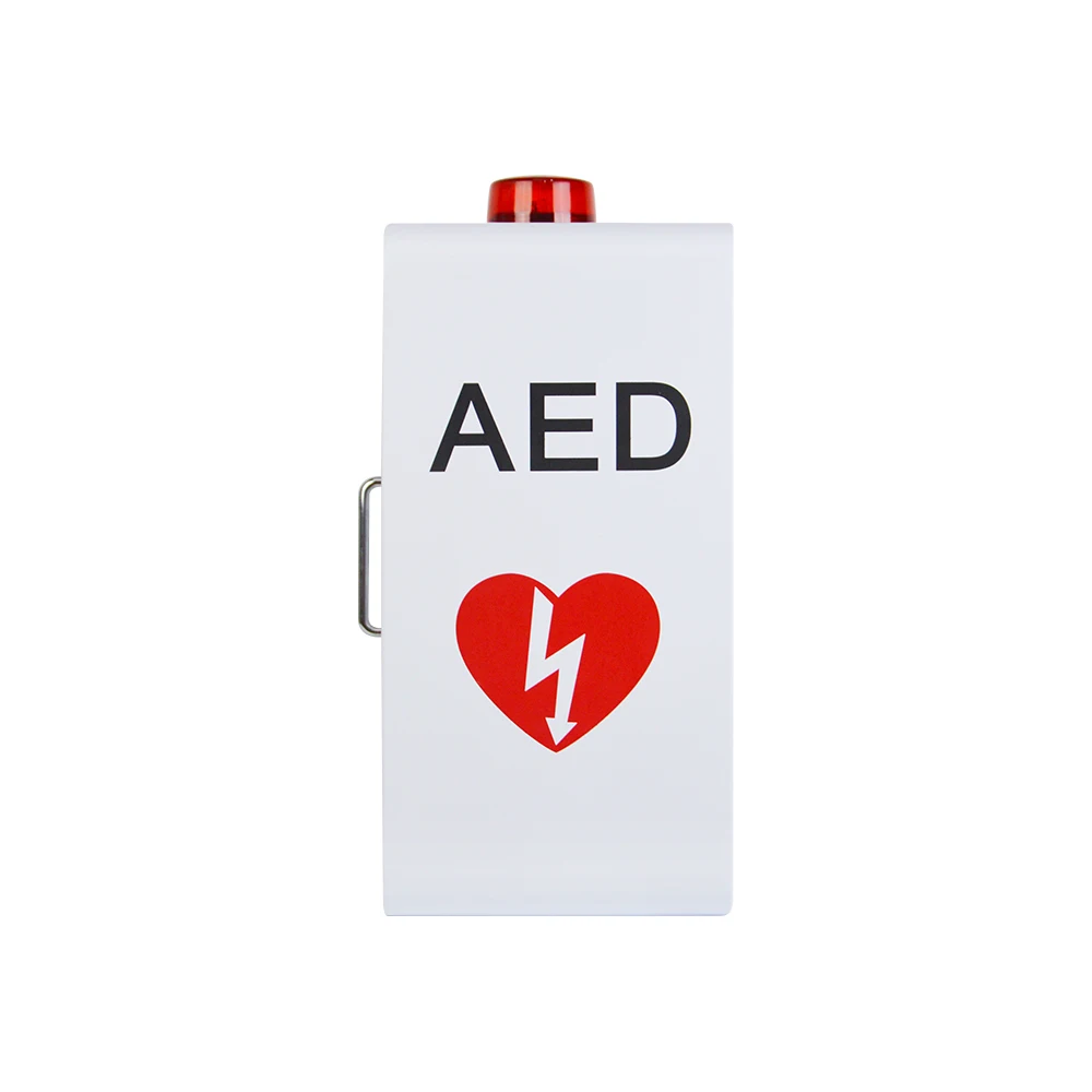 Steel AED Defibrillator Wall Mounted Storage Cabinet for first aid use