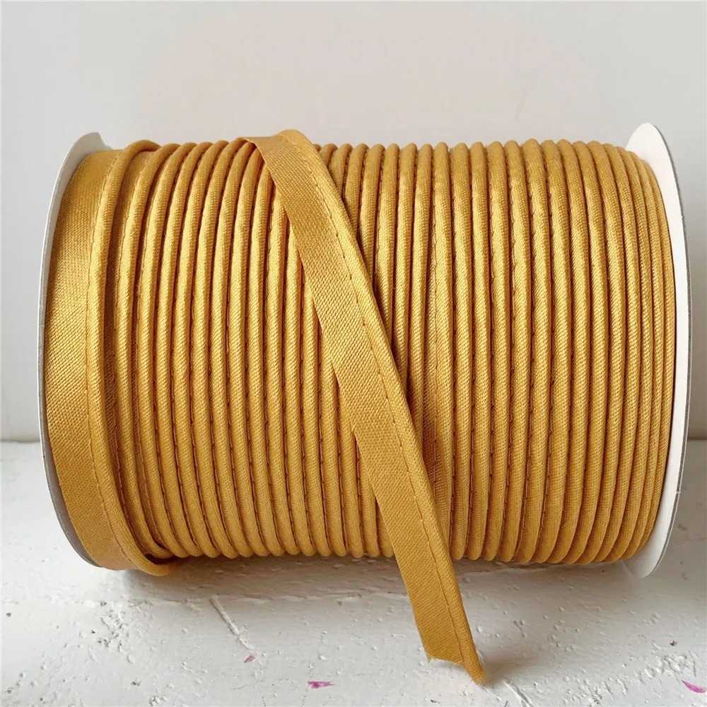 Polyester Satin Ribbon Bias Satin Piping Cord For Garment