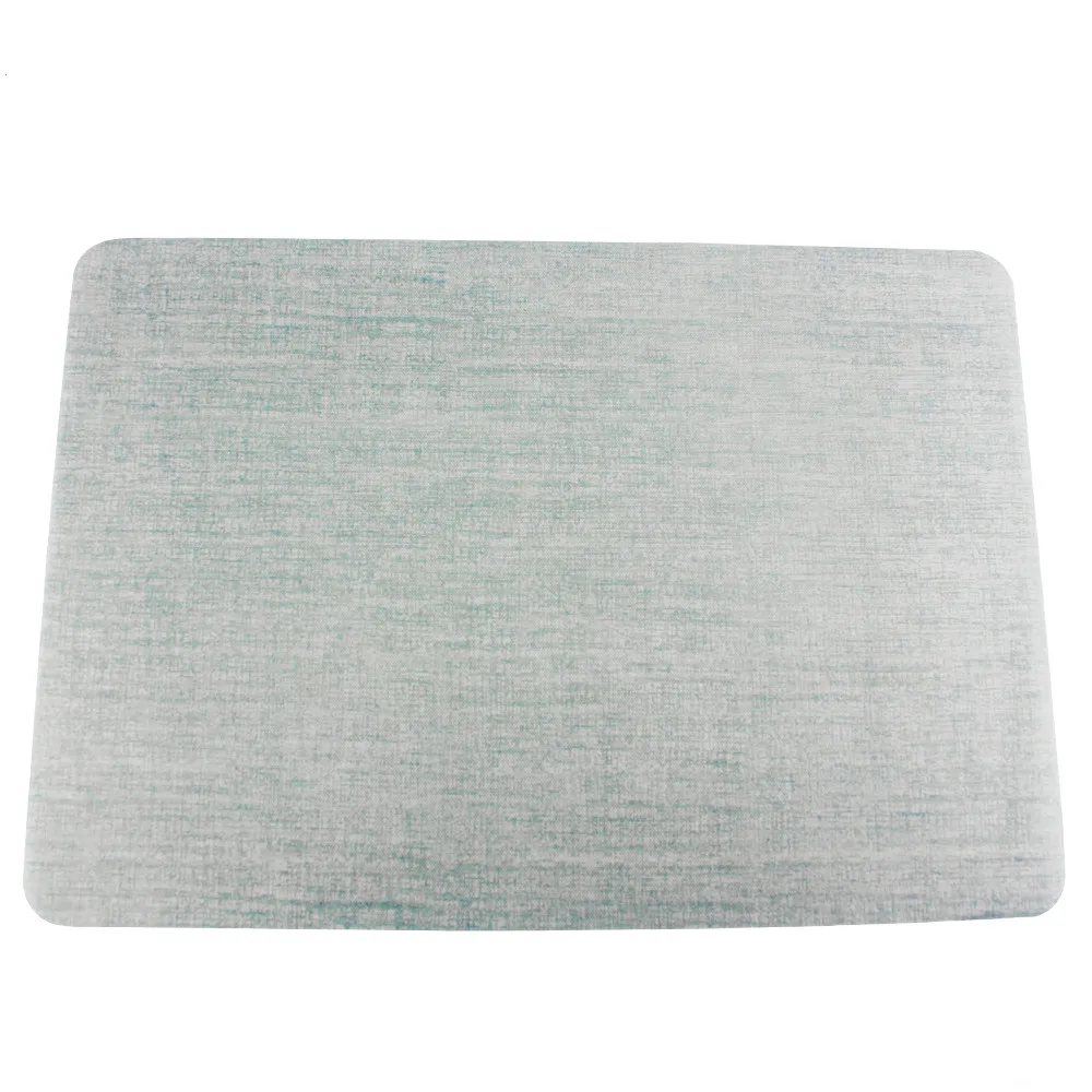 
Светло-голубой тонкий прямоугольный силиконовый коврик для стола с легкой очисткой 