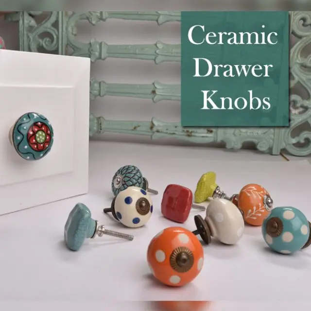 Handmade India Decorative Glass Bed Knobs knobs handle