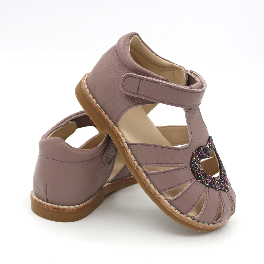 Wholesale Summer Beautiful Leather Girls Kids Shoes Sandals Simple Good Quality New Style Hot Shoes