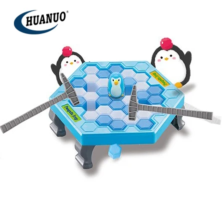 Maggift Ice Block Breaking Game Balance Cube Toy Save Penguin Table