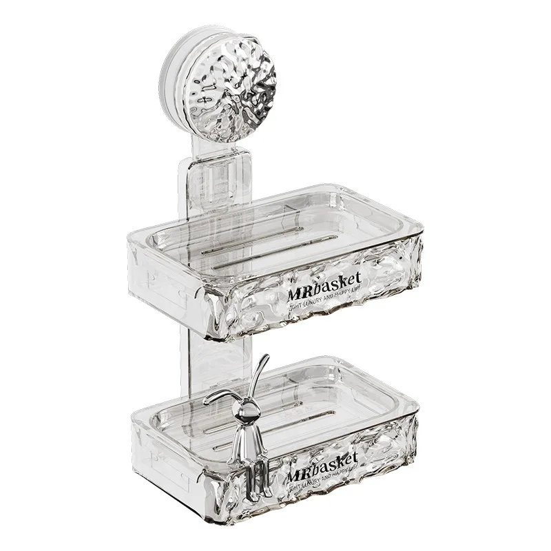 Wholesale Classic Design Square Glass Soap Dish for Hotel and Household Elegant Bathroom Accessory for Sanitary Holiday Gifts