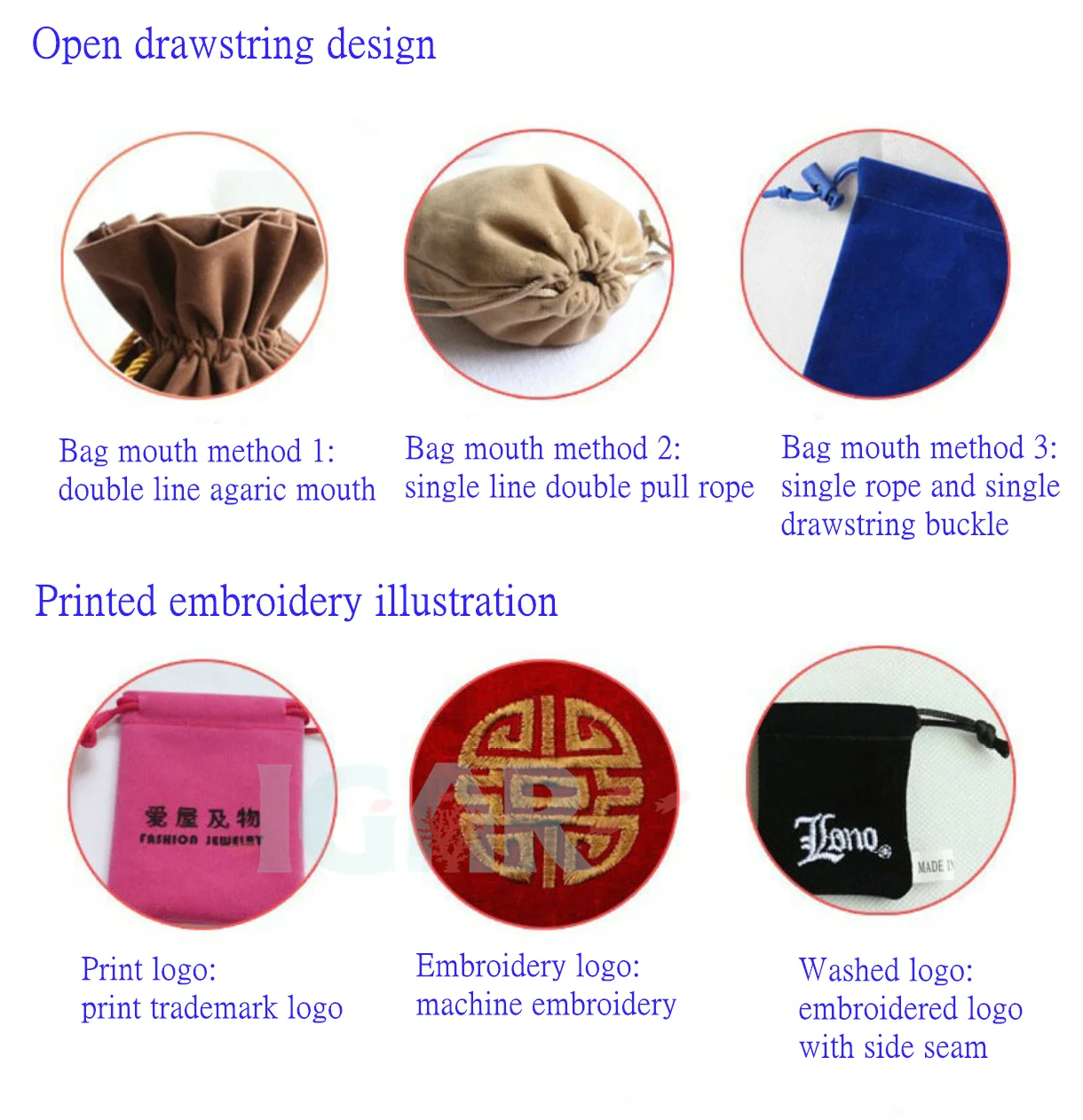 Packing Storage Jewelry Pouches Drawstring organizer Velvet Gift Bags Big Flannelette Jewelry Bags and Packaging for Ebook