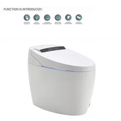 Auto flush clean function one piece american standard commode s-trap ceramic smart wc toilet