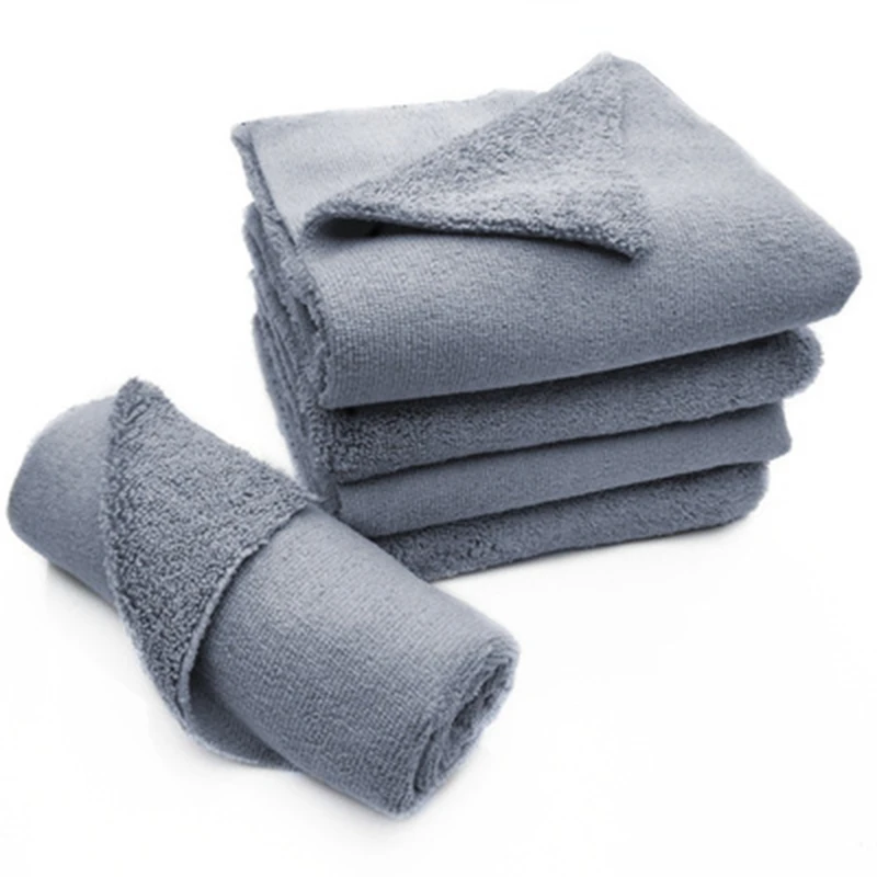 shammy edgeless short long pile multi-purpose custom car detailing microfiber drying towel 40*40 cm car towel buff car
