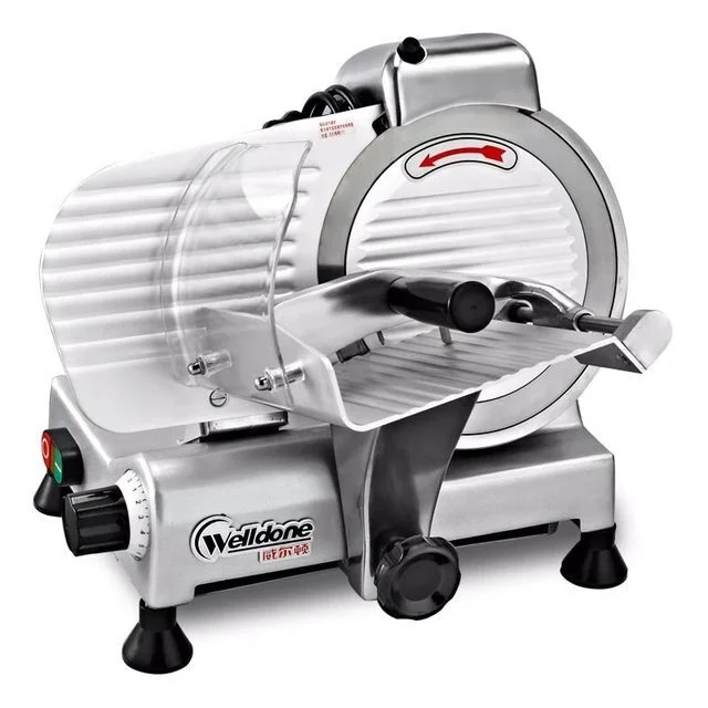 Small Type Commercial 8 Inch Semi-automatic Frozen Meat Slicer Cutting Machine