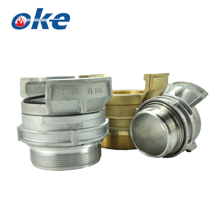Шланг французского типа Okefire наружная резьба муфта с фиксирующим кольцом литье кованых изделий