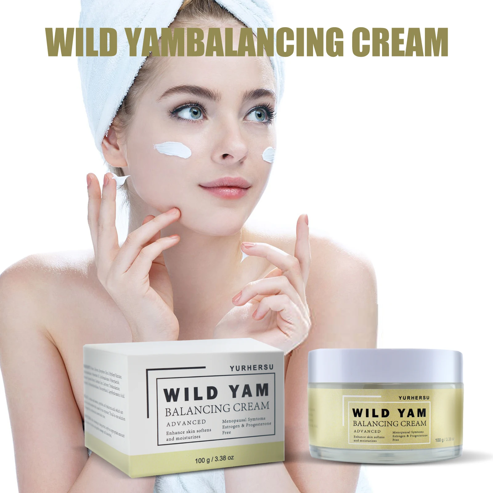 YURHERSU Wholesale Organic Skin Care Body Cream For Women Hormone Balances Wild Yam Cream