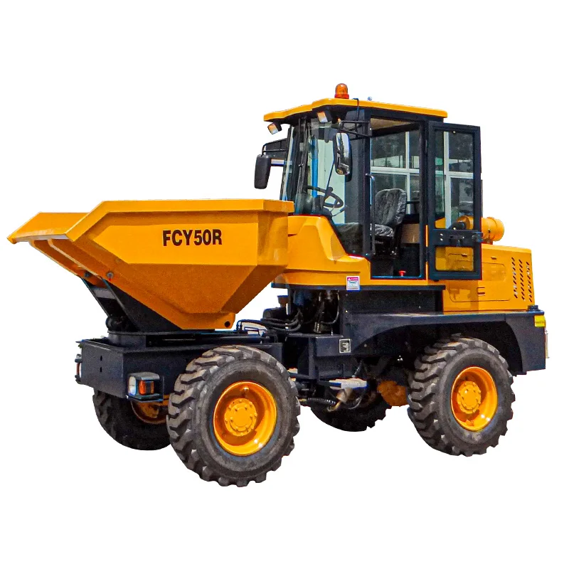 FCY50R Front tipping type 5 tons mini site dumper truck 4wd