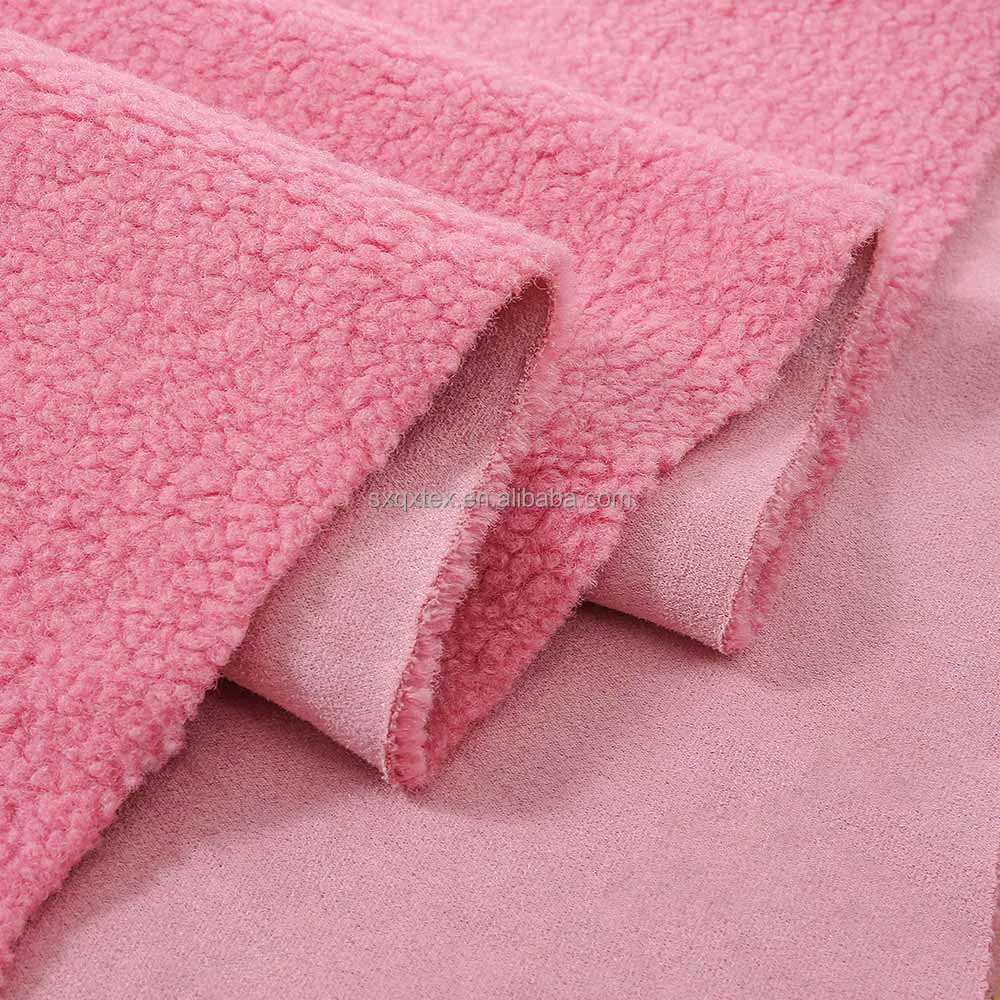 Buy Poly Sherpa fabric  wholesale sherpa fleece fabric  from China Shaoxing Keqiao