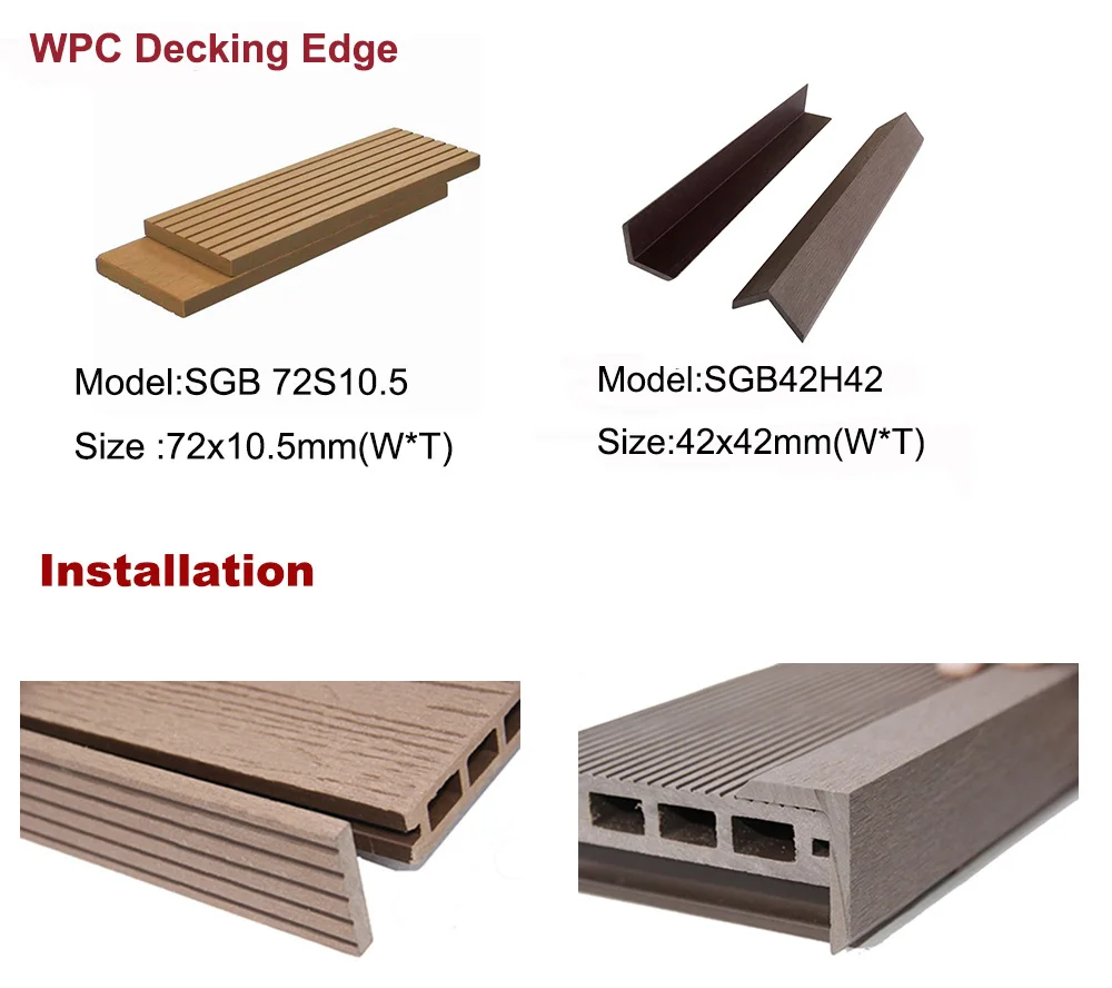 Decking installation accessories fasteners wpc wood composite flooring fixing plastic clip lock screws