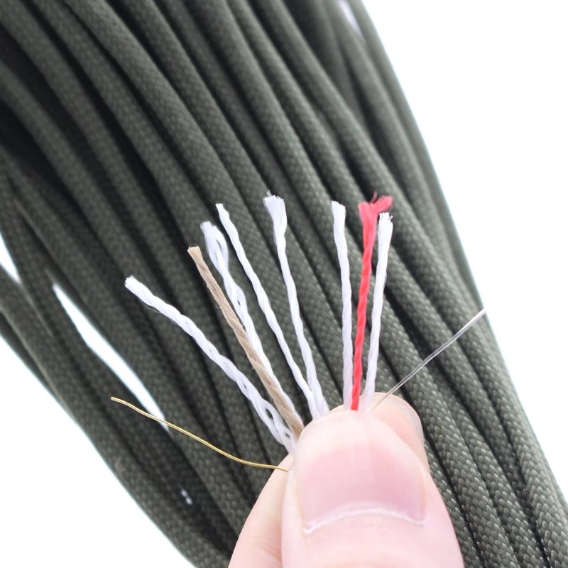 100 Feet Outdoor Survival Nylon Rope Parachute Cord for Camping, Hiking, Backpacking and Paracord Crafting