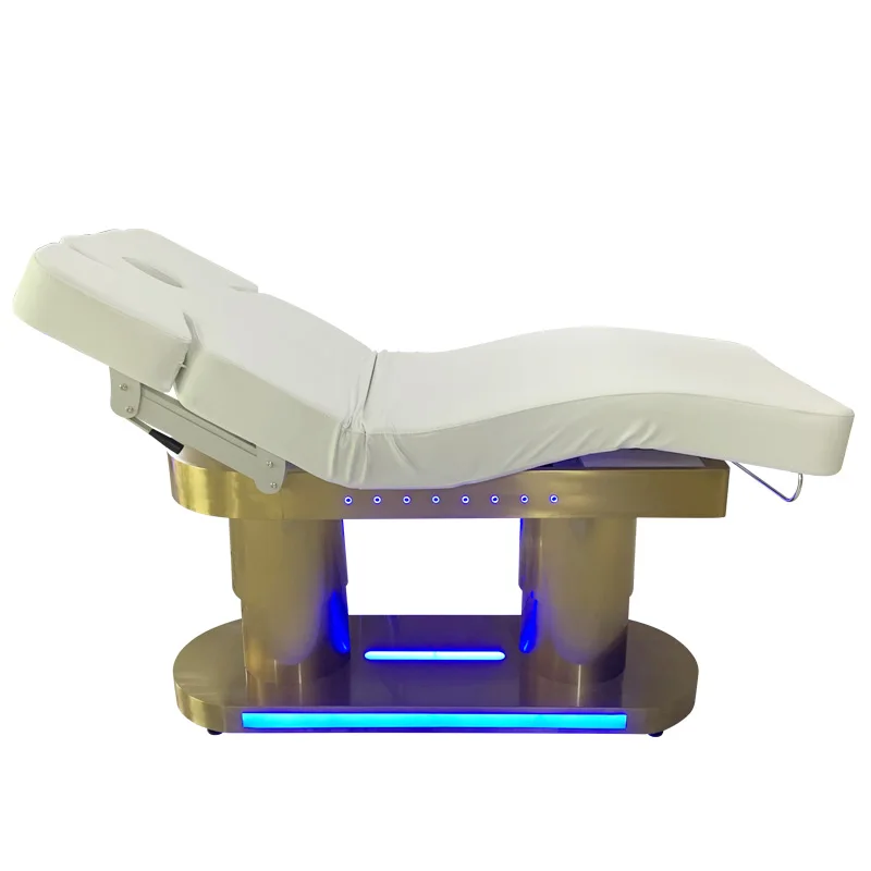High-end 4 Motors Electric Massage Bed Cosmetic Bed Salon Furniture Electric Chairs Beauty Bed With Side Control