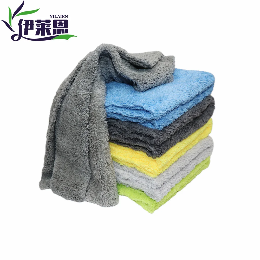 microfibre polishing detail drying car cloths towelsCoral fleece microfiber towel edgless type 40x40cm 500gsm edgless type