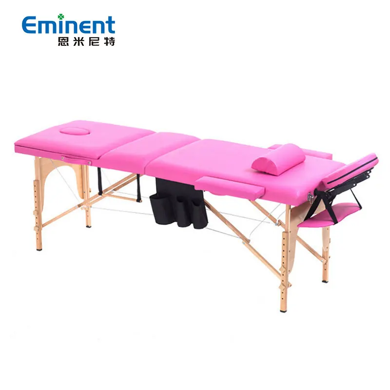 Cheap folding massage table leather portable massage table