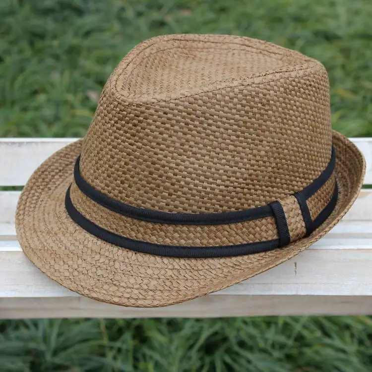 GG Wholesale Purple Straw Hat For Men And Women  Sunshade And UV Protection With Brim Hat