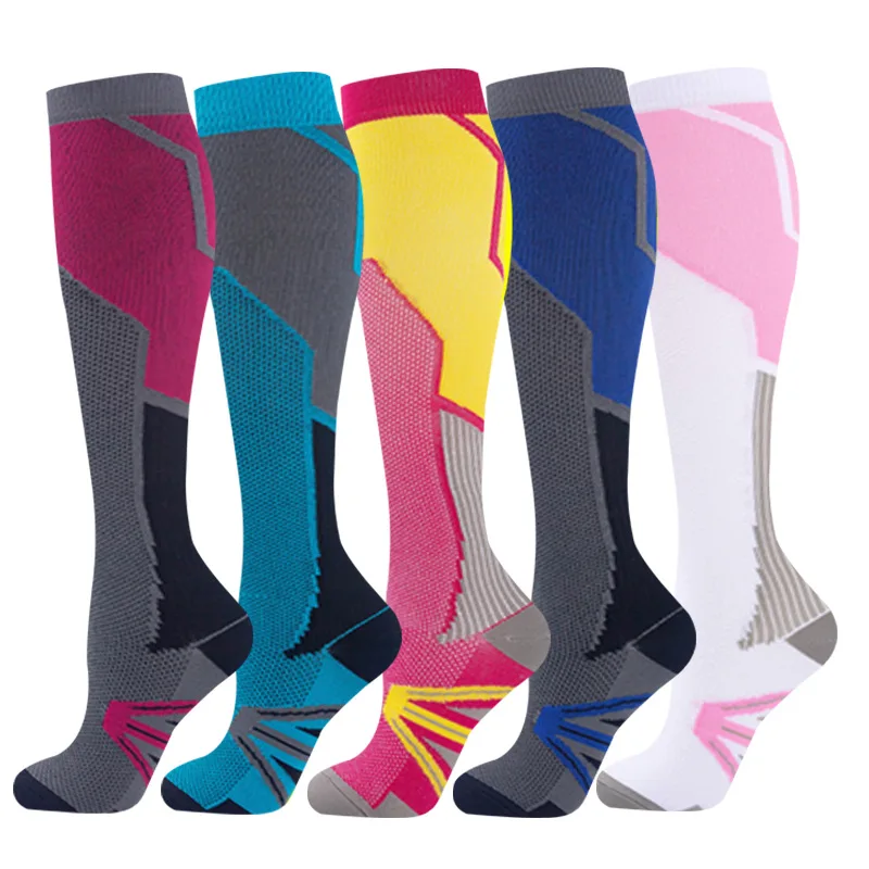 Designer Men & Women 20-30 mmhg Graduated Supports Soccer Running Sport Compression Socks