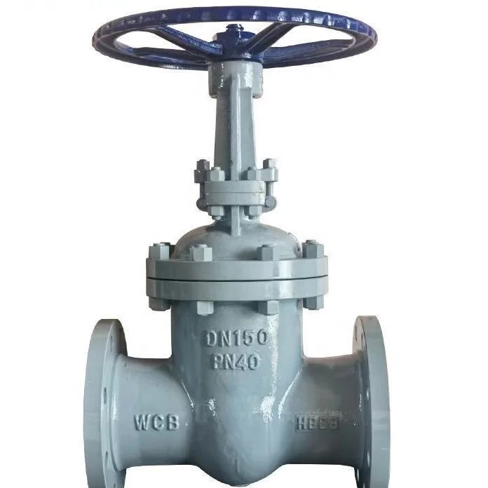 PN16 dn50 dn80 Hand Wheel Flange Wedge Type Stainless Steel WCB Ductile Iron non-Rising Stem Flange Gate Valve