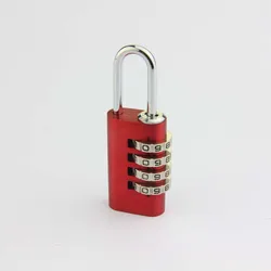 High Safety Anti-Cut Steel Shackle Luggage Locks 4 Digit Combination Keyed Alike Suitcase lock padlock