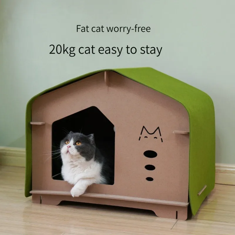 dog kennels pet house wood pet bed detachable and washable pet cages carriers & houses