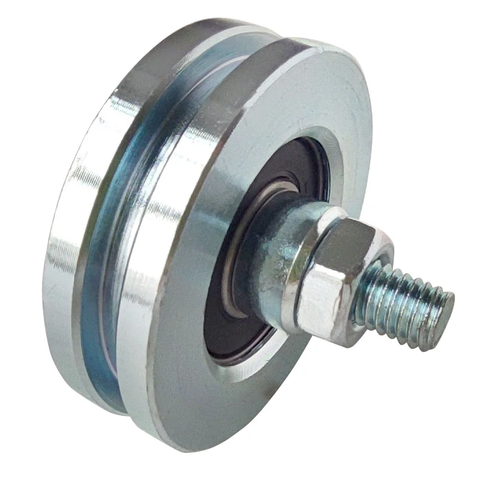 Sliding Gate Wheel With Bolt Double Bearings,Vgroove