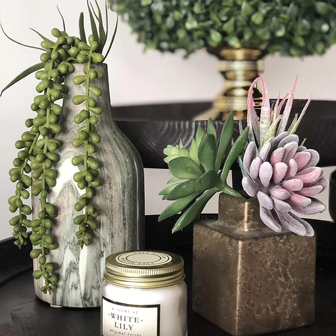 top seller Potted Artificial Succulent Plant aloe bonsai artificial for home decoration